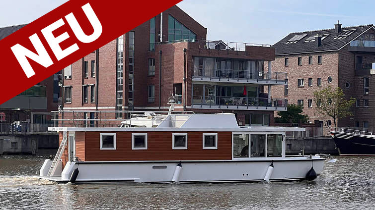 Hausboot für 12 Personen mit Dachterrasse